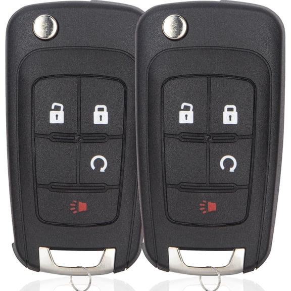 Key Fob Keyless Entry Remote Control Compatible with Chevrolet Chevy 2016-2021 Equinox Sonic/2015-2016 lmpala/2010-2016 Terrain Car Key Replacement for OHT01060512, 2-Pack