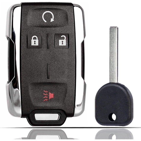 Easy to Use Key Fob Remote Replacement Fits for Chevy 1500 2500 3500 Colorado Sierra Canyon 2014-2022 FCC ID: with Chevrolet Ignition Key 46 Chip 315MHz