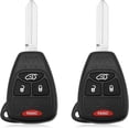thumbnail image 1 of Easy to Use Key Fob Replacement Keyless Entry Remote Car Keys 4-Button 315MHz Compatible with Chrysler Jeep FCC ID 46 CHIP (2PCS), 1 of 5