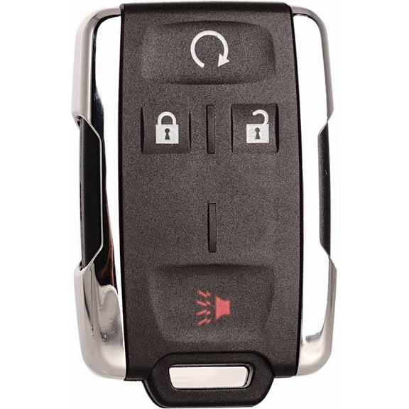 Easy to Use Key Fob Replacement Keyless Entry Remote Start Control Fits for Sierra Chevrolet 1500 2500 3500 2014-2020 Canyon Chevy Colorado 2015-2021 Chrome Set of 1