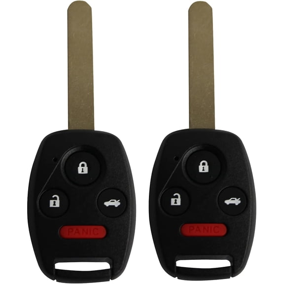 Easy to Use Keyless Entry Remote Control Car Ignition Key Fob Replacement for 2003 2004 2005 2006 2007 Honda Accord OUCG8D-380H-A 313.8 Mhz ID46 Chip (Pack of 2)
