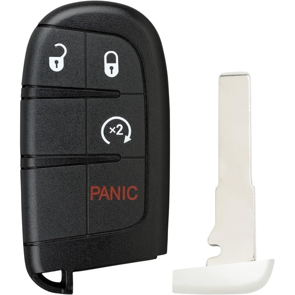 Easy to Use Keyless Entry Smart Key fob Compatible with Jeep Compass 2017 2018 2019 2020 2021 M3N-40821302 (4 Button)