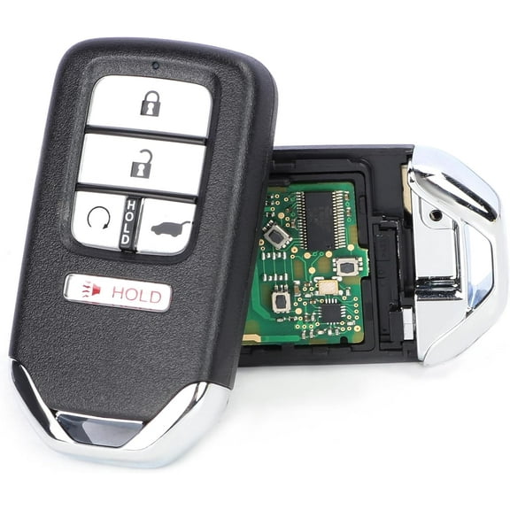 Easy to Use Keyless Entry Smart Remote Key Fob Replacement for Honda Civic CR-V Pilot 2016 2017 2018 2019 2020 2021 2022 433Mhz ID47 Chip FCC ID: KR5V2X, Model: A2C83161600 Black
