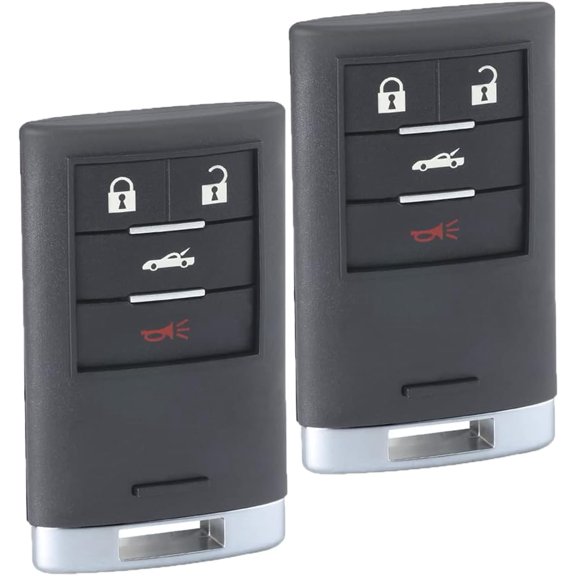 Easy to Use Pair Smart Key Fob Replacement 4 Button for Chevrolet Corvette 2008-2013,FCC ID M3N5WY7777A,P/N:25926479 25926480