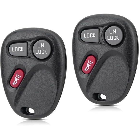 Remote Key Fob Replacement Car Key for 1999 2000 2001 Chevy S10 Sierra Sonoma / Chevy Suburban Tahoe 2000 2001 Yukon Keyles Entry Remote Key KOBUT1BT,15732803 (Pack of 2