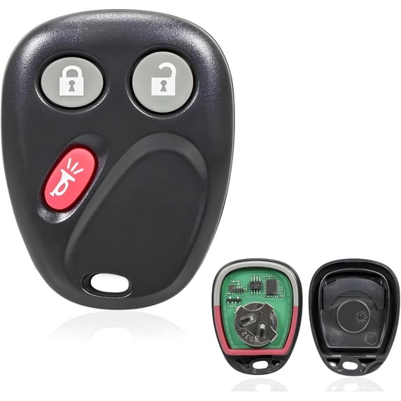 Replacement Keyless Entry Remote Car Key Fob 315MHz 3 Button for Chevrolet Avalanche Suburban Tahoe 2003-2006 Sierra 2500 Hd 3500 Denali Yukon,Hummer H2