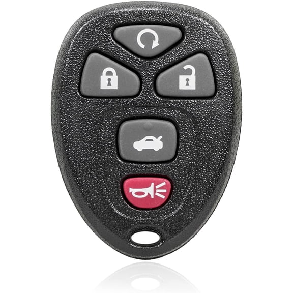 Easy to Use Replacement Keyless Entry Remote Car Key Fob 5 Button for Chevy Chevrolet Impala/Cadillac DTS/Buick Lucerne 2006 2007 2008 2009 2010 2011 2012 2013