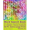 thumbnail image 1 of Easy Vision Fit Mind Word Search Word Search Book For Seniors: Pro Vision Friendly, 51 Cranky Trails Puzzles, 30 Pt. Extra Large Print, Vol. 41, Book 41, (Paperback), 1 of 1