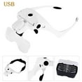 Easy Vision Illuminated Head Magnifier Glasses LED Magnifying Louped