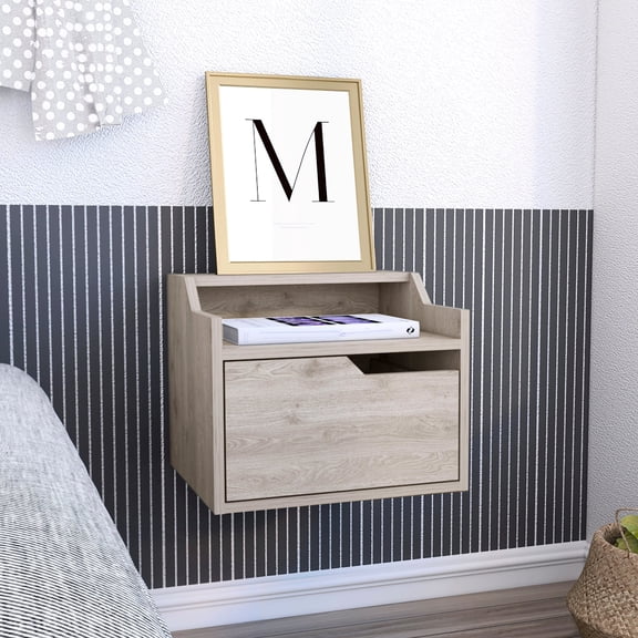 Easy Wall Installation Floating / Multi-Room Furniture / Discrete Storage in Drawer