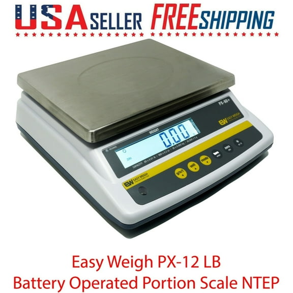 Easy Weigh PX-12 x 0.002 LB Capacity Battery Operated Portion Control Scale NTEP