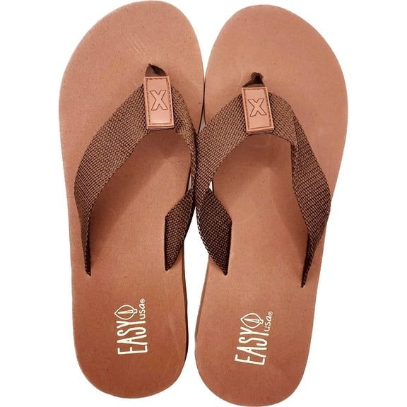Easy Women's Low Wedge Flip Flop Sandals
