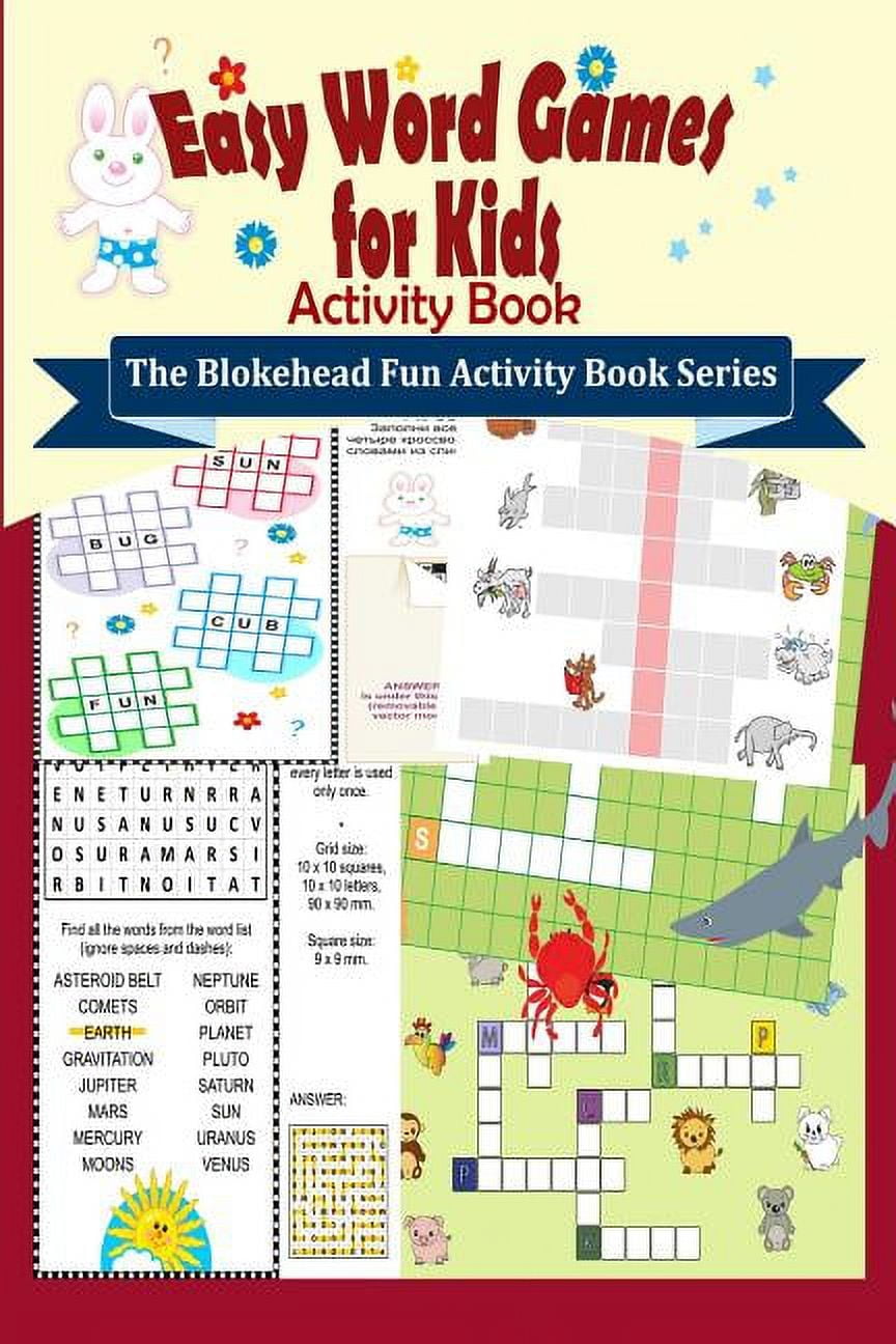 Easy Word Games for Kids Activity Book: ( The Blokehead Fun