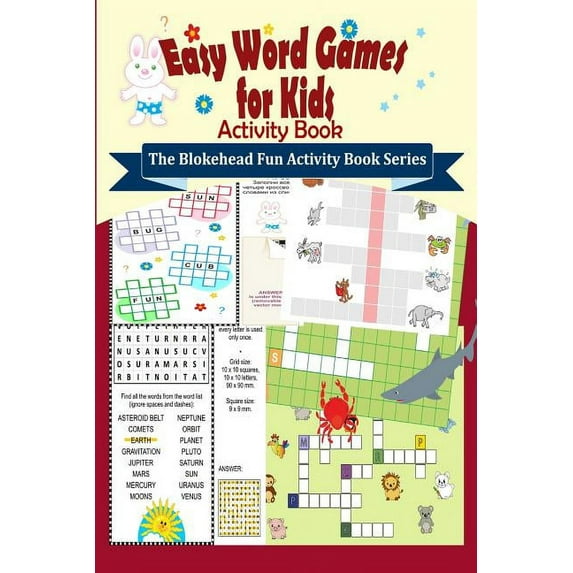 Easy Word Games for Kids Activity Book: ( The Blokehead Fun Activity Book Series), (Paperback)