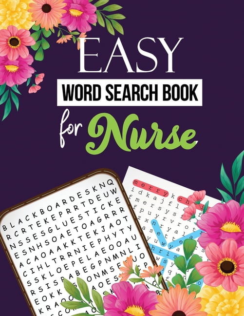 Easy Word Search Book for Nurse: Word Search Activity Book for Nurse ...