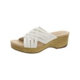 thumbnail image 1 of Easy Works by Easy Street Womens Rosanna Faux Leather Open Toe Wedge Sandals, 1 of 5