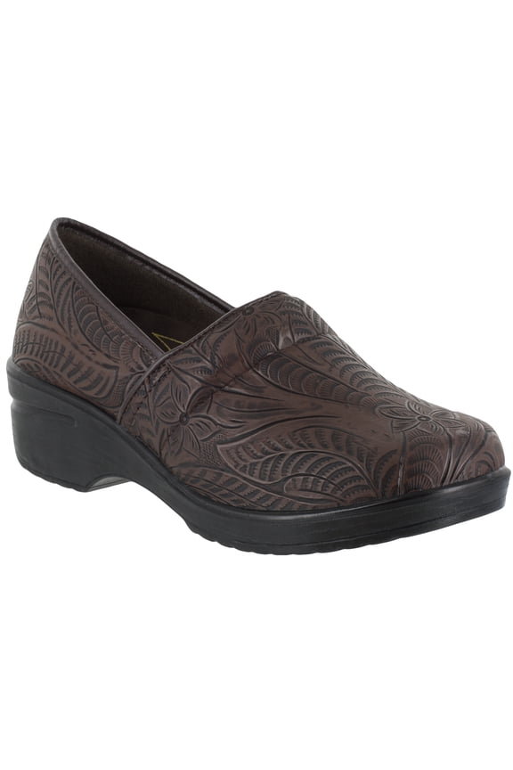 Easy Works by Easy Street Lyndee Women's Slip Resistant Clog Work Shoe