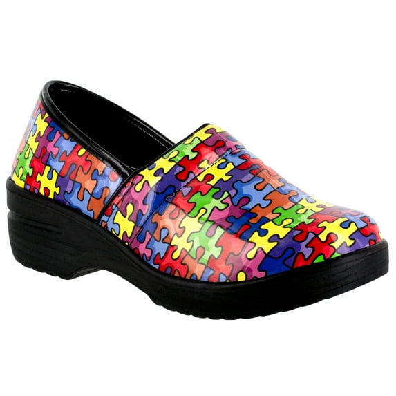 Easy Works by Easy Street Lyndee Women's Slip Resistant Clog Work Shoe