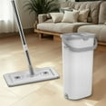 thumbnail image 1 of Easy-Wring Mop Bucket Set for Sparkling Floors, Includes 3 Super Absorbent Microfiber Pads, Ideal for Hardwood, Tile, and Luxury Vinyl Plank, 1 of 11