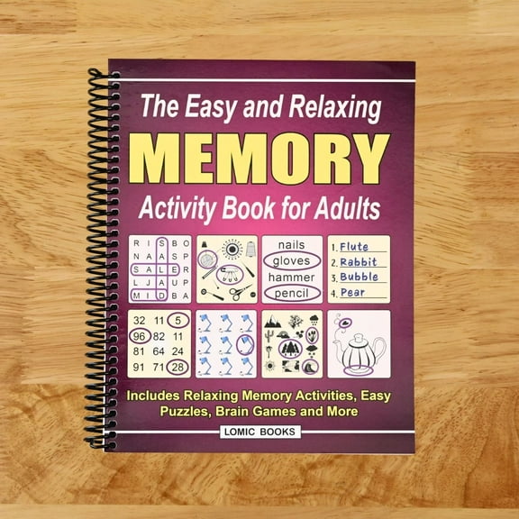 Easy and Relaxing Memory Activity Book for Adults (Spiral Bound)