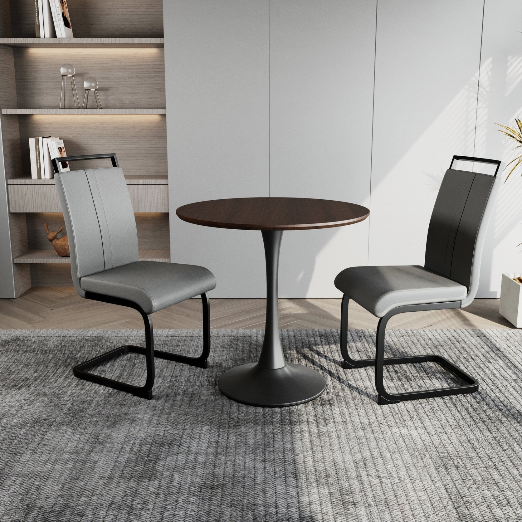 Easy - assembly & Functional - Round Dining Table Set with Instruction ...