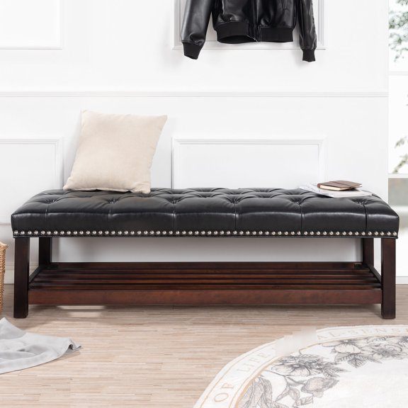Easy - clean Bench / Bedroom and Entryway Usage with Full - sponge Seat
