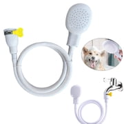 Easy-connect shampoo shower head with quick-connect faucet shower head/ Portable Rubber Hose Spray 1.3 Pet Shower Sprayer Hand Held Hose Tub Spray Attachment For Washing Pet Shower