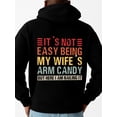 thumbnail image 1 of Easy Being funny hoodies funny humor men's long sleeve black Warm, suitable for casual wear, perfect for outdoor activities spring husband wife Trendy Unisex Shirt Crewneck tshirts, 1 of 7