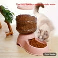 Easy to install pet feeder 3.8L(1Gallon), batteryfree plastic bowl