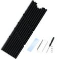 thumbnail image 1 of Easy installation M.2 2280 NVMe SSD Coolers Aluminum Heatsink for Cooling System, 1 of 11