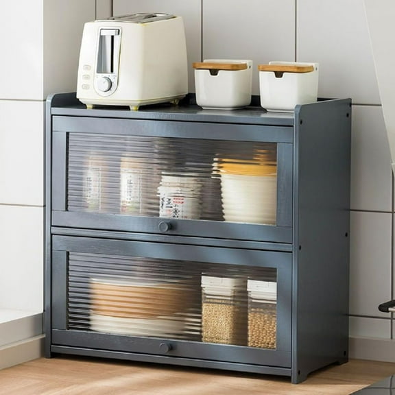 Easy to Access Sideboard, Bamboo Acrylic Gray