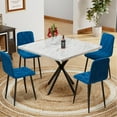 thumbnail image 1 of Easy-to-Assemble Square Dining Table and Chairs / Start Using Quickly, 1 of 7