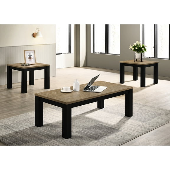 Easy-to-Assemble Wooden Table Trio | In Contemporary Style | Brings Convenience and Charm