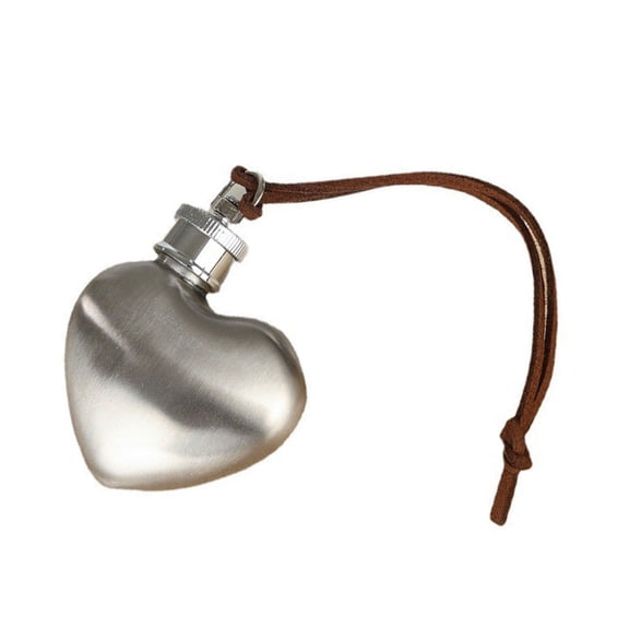 Easy to Carry Stainless Steel Liquor Flask Convenient 1oz Flask Silver Finish Alcohols Storage Container