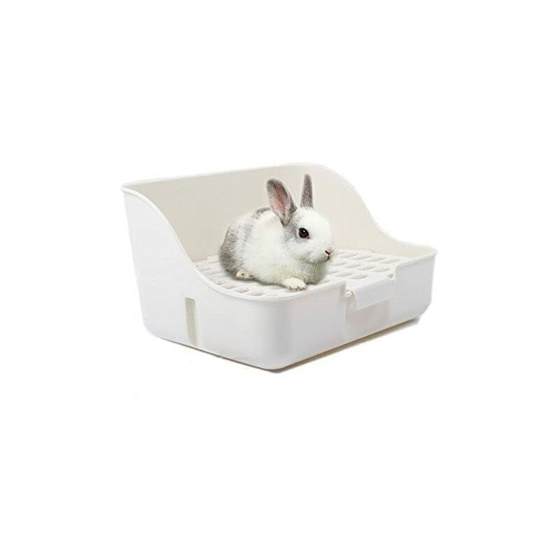 Easy to Clean Rabbit Litter Box for Toilet Training for Small Animals