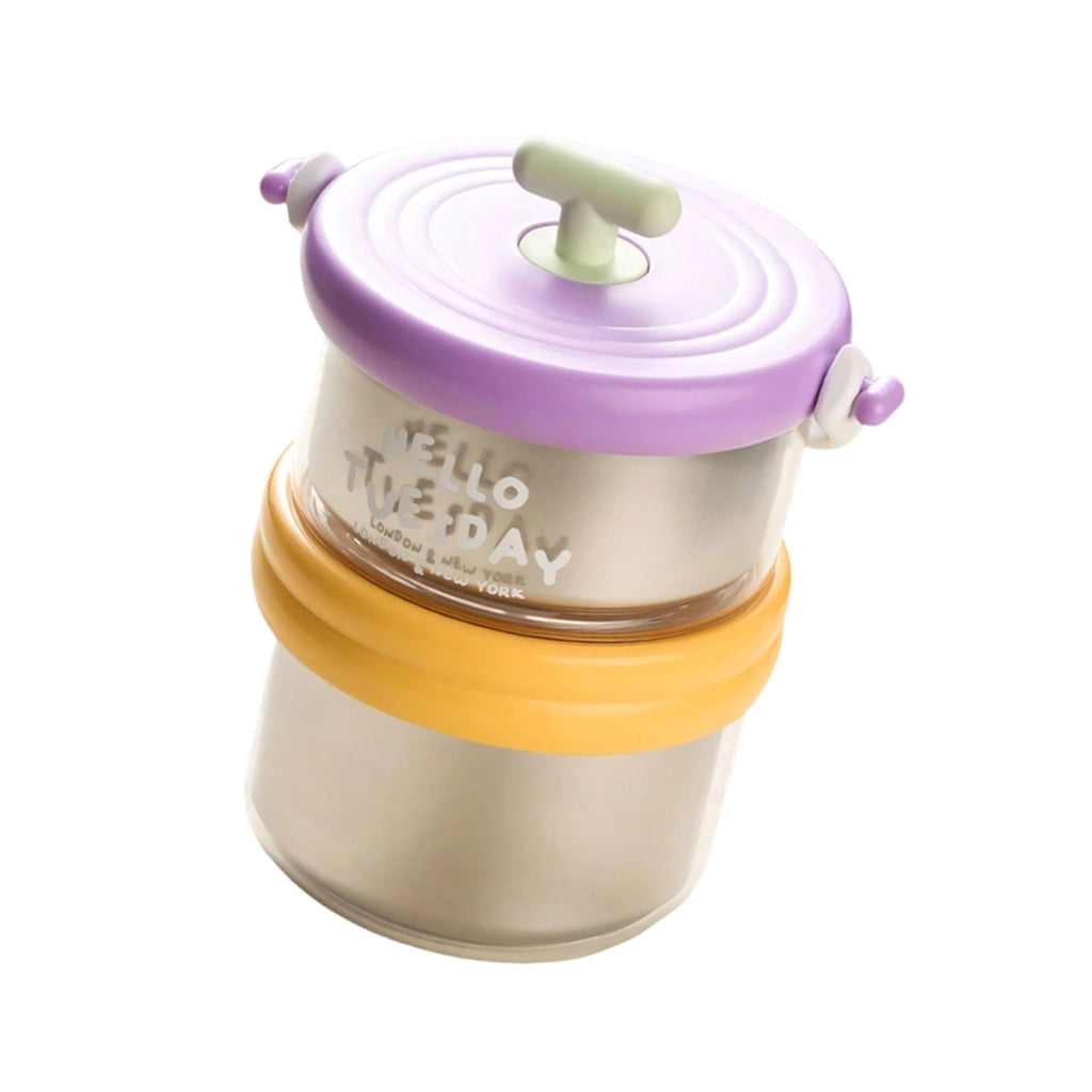 Clean Prep Box Easy to Clean Stainless Steel Lunch Box Stackable Meal Preparation ...