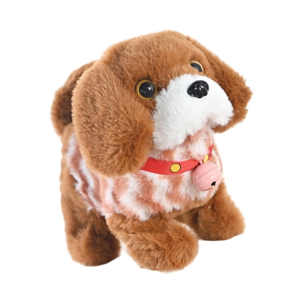 Easy to Electric Plush Dog Toy for Interactive Moving Wagging Tail Play