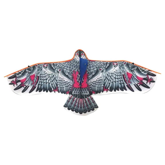 Easy-to-Fly Large Kite for Kids and Adults, Durable Vinyl Material with Vibrant Eagle Design, Includes 30m Flying Line, Ideal for Beach Trips, Parks, and Family Outdoor Activities