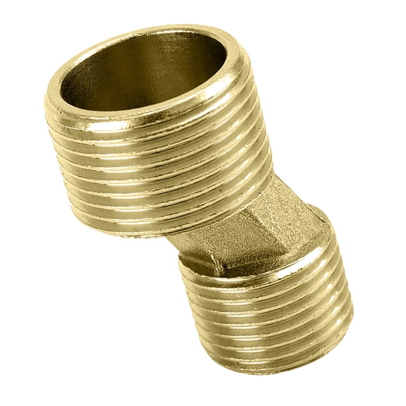 Easy to Install Brass Shower Faucet Fitting Leak Resistant Brass Shower Faucet Elbow Connector for Home & Hotel Use