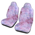 thumbnail image 1 of Easy to Install Car Universal Seat Cover, Vintage Mauve Texture Four Seasons Universal Front Seat Cover, 2-Piece, 1 of 8