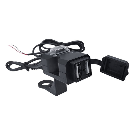 Easy to Install Electric Vehicle Double USB Port Waterproof Power Supply Charging Socket for Phone Charging, Travel Use
