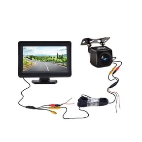 Easy to Install On-Board CCD Video Automatic Parking Monitor, Non-Light Night Vision Reversing Rear View Camera with Display ,Driving Gear