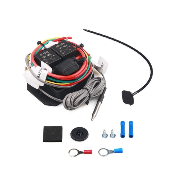 Easy to Install Radiator Fan Controller Switches Set for Quick Setups Adjustable Temperature Ranges 104-230°F