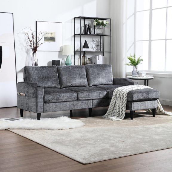 Easy - to - Install Sofa Legs / 3 - Seat Sofa for DIY Setup