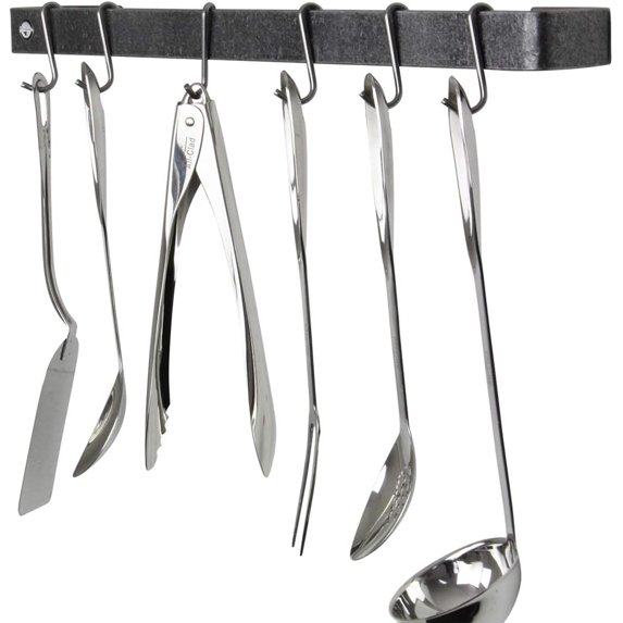 easy to install utensil bar (30 in. stainless steel)