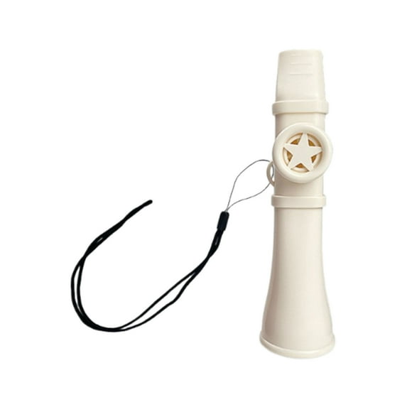 Easy-to-Learn Plastic Kazoo Flute - Lightweight Durable Musical Instrument for Beginners, Parties & Gifts (White)