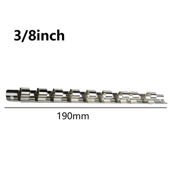 Easy to Mount Socket Rack Holder with 8 Clips Neat and Tidy Storage Solution