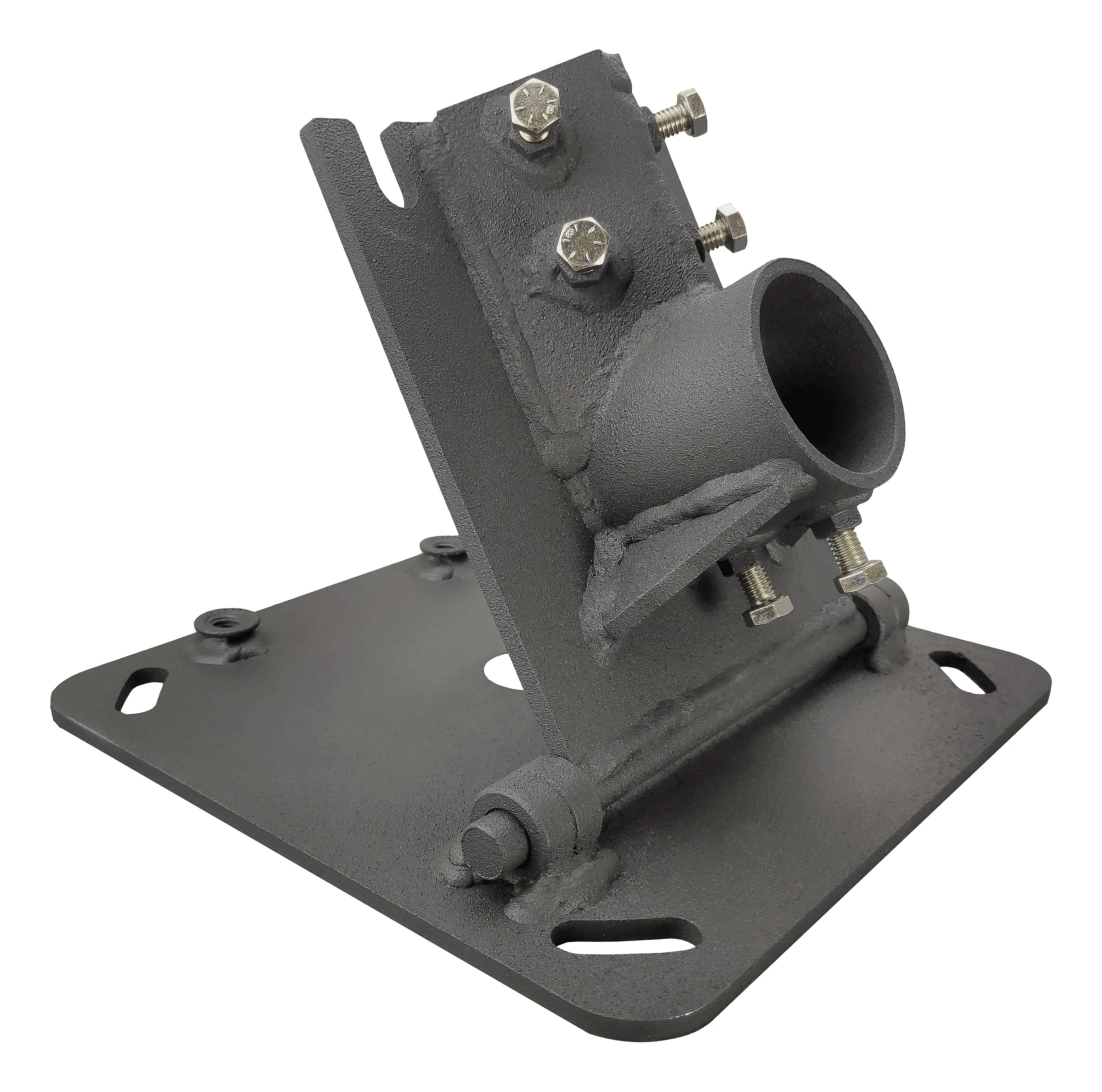 Easy to Raise Steel Wind Turbine Base with Gin Pole Receiver, Stand Mount for Any Pipe Size,Made