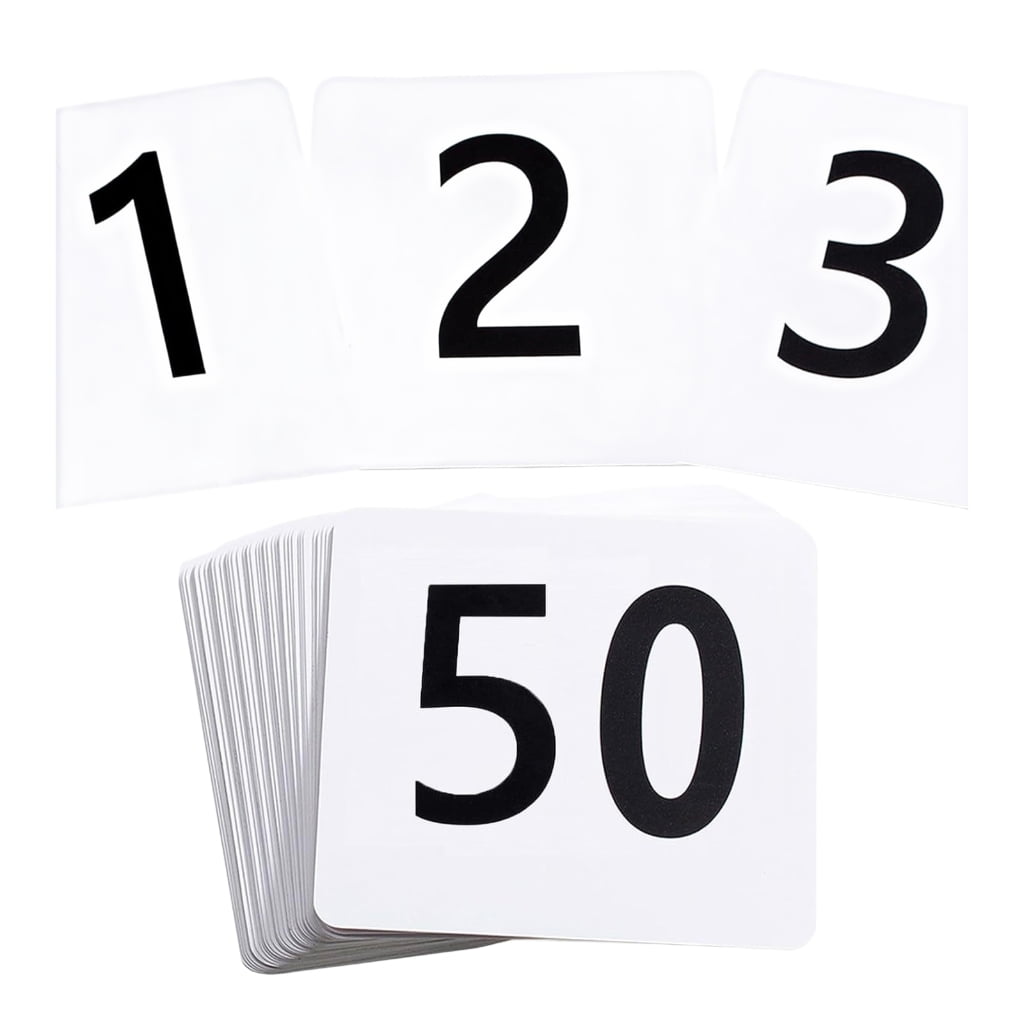 Easy to Read Number Table Cards Easy to Read Table Numbers for Wedding ...