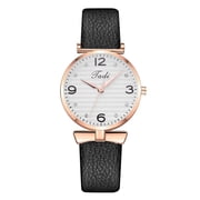 Easy to Read Numbers Fashion Design Champagne White Color Face Watch-14 AZ